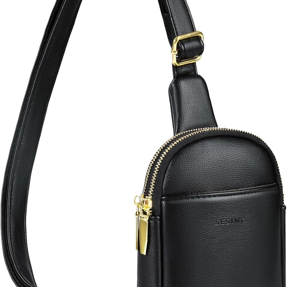 Crossbody Bag for Women, Waterproof Leather Small Sling Bag, Crossbody Fanny Pac
